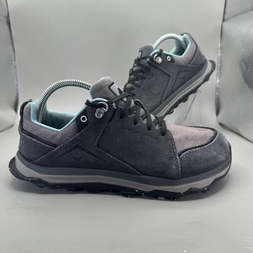 Altra Lonepeak Alpine Shoes Womens 10 Gray Suede Trail Hiking Running Sneakers